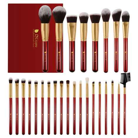 Buy DUcare Classic Red - 27 in 1 DUcare Makeup Brushes Set - DF2730 - Purplle