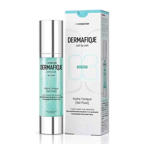 Buy Dermafique Hydratonique Gel Fluid Vitamin C Face Serum– 50 ml, with Shea Butter, Niaconamide & Vitamin E, For Normal - Oily Skin - Purplle