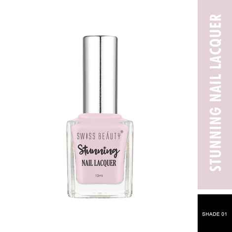 Buy Swiss Beauty Stunning Nail Lacquer 1 Nude Pink (10 ml) - Purplle