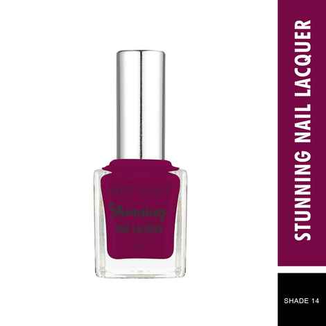 Buy Swiss Beauty Stunning Nail Lacquer 14 Hot Wine (10 ml) - Purplle