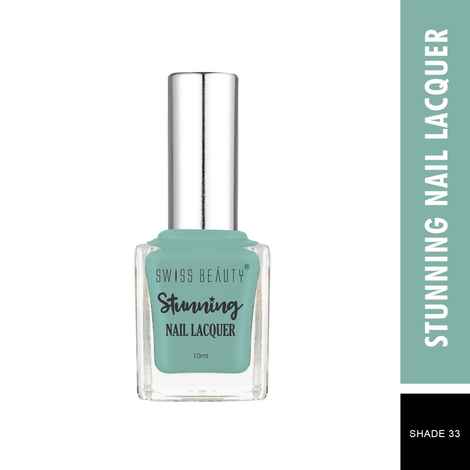 Buy Swiss Beauty Stunning Nail Lacquer 33 Green Onyx (10 ml) - Purplle