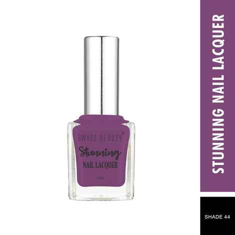 Buy Swiss Beauty Stunning Nail Lacquer 44 Purple Pamplona (10 ml) - Purplle