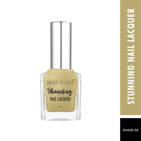 Buy Swiss Beauty Stunning Nail Lacquer 56 Gold Stone (10 ml) - Purplle