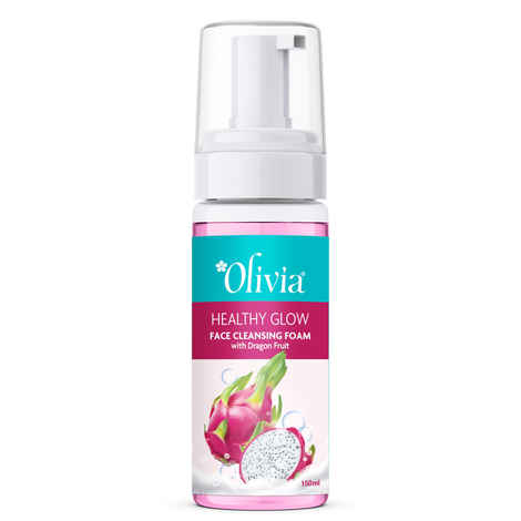 Buy Olivia Clarifying Face Cleansing Foam with Dragon Fruit - 150ml - Pore Cleanser, Anti-aging Face Wash, Prevents Acne & Blemishes, Youthful Skin Glow, Promotes Healthier Skin - Purplle