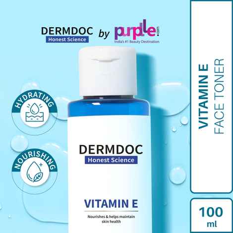 Buy DermDoc by Purplle Skin Nourishing Face Toner with Vitamin E (100ml) - Purplle