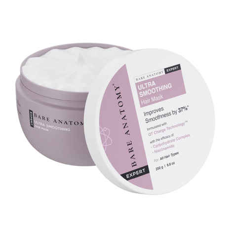 Buy Bare Anatomy Ultra Smoothing Hair Mask | Smoothens Hair | For Dry & Frizzy Hair (250 gm) - Purplle