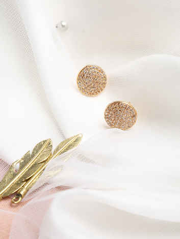 Buy Ruby Raang Rose Gold Studs - RUBY M25 - Purplle