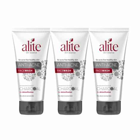 Buy Alite Anti-Acne Charcoal Face Wash 70g for Men & Women Pack of 3 - Gentle on Skin || Helps to Make Acne Free Skin - Purplle