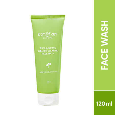 Buy Dot & Key Cica Calming Blemish Clearing Face Wash (120 ml) - Purplle