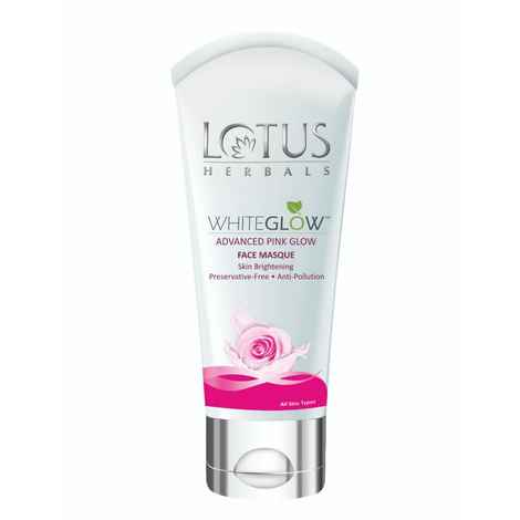 Buy Lotus Herbals Whiteglow Advanced Pink Glow Face Masque | Preservative Free | Suitable for All Skin Types | 100g - Purplle