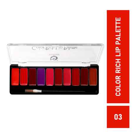 Buy Mattlook 10 Color Rich Lip Palette, Multicolor-03 (8 gm) - Purplle