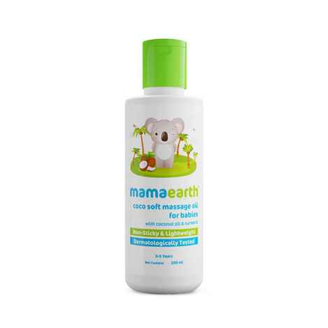 Buy Mamaearth Coco Soft Massage Oil for new born , with Coconut & Turmeric Oil - (200 ml) - Purplle