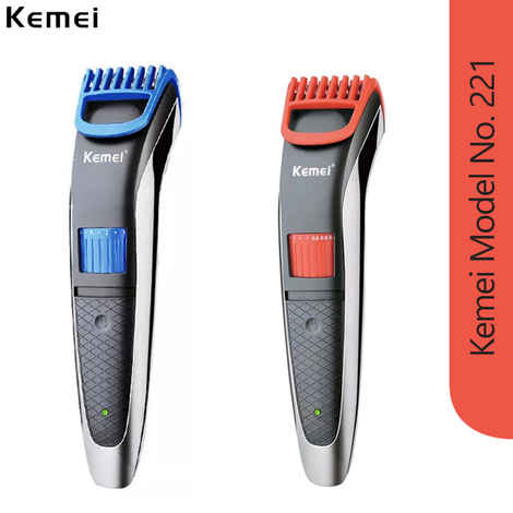 Buy Kemei KM-221 Reachargeable, Cordless Trimmer For Men (Multicolor) - Purplle