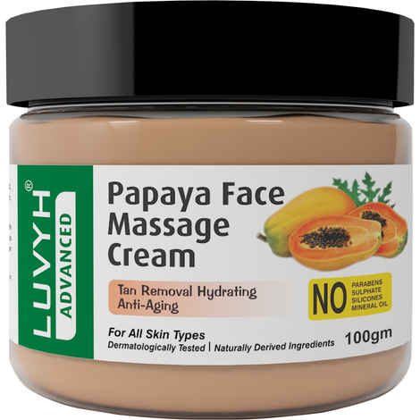Buy Luvyh Papaya Face Massage Cream- 100gm - Purplle