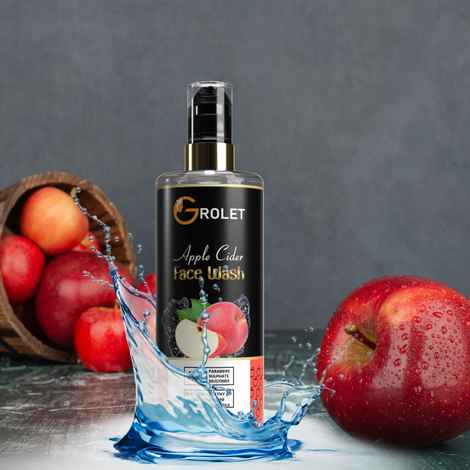Buy Grolet Apple Cider Vinegar Face Wash For Deep Cleansing Fair Skin (100 ml) - Purplle