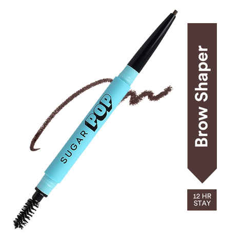 Buy SUGAR POP Brow Shaper - 01 Walnut (Natural Universal Brown) - Brow Definer Eyebrow Shaper l Smudge Proof, Water Proof l Stay All Day Formula with built-in Spoolie Brush l Brow Shaper for Women - Purplle