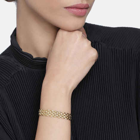 Buy Estele Women Gold-Toned Handcrafted Gold-Plated Link Bracelet - Purplle