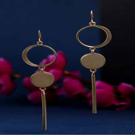 Buy Estele Gold Plated Luxury Designer Drop Earrings for Women - Purplle
