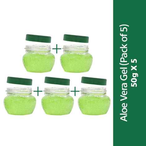 Buy Nature's Essence Aloe vera Gel, 50 g (Pack of 5) - Purplle