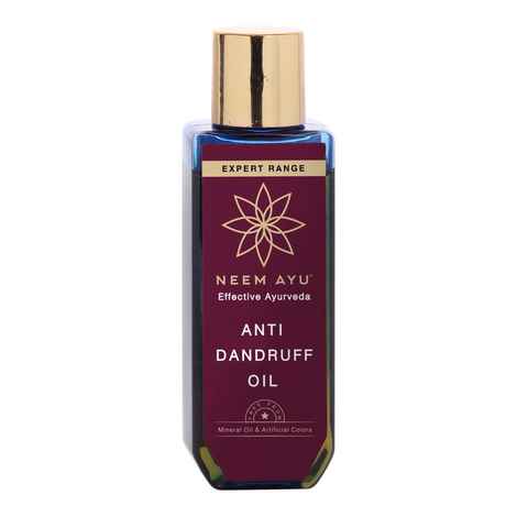 Buy Neem Ayu Anti Dandruff Hair Oil for Dandruff Free Hair and Scalp 100ml | Made with ayurvedic blend of 10 proven herbs like Neem, Methi, Manjistha, Triphala| Helps to reduce dandruff flakes, improve dry, oily & itchy scalp| For Women, Men and Kids - Purplle