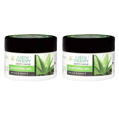 EARTH THERAPY Set of 2 x 50g Aloe Vera Gel Stretch Marks Scars Wrinkles  Fine lines Anti Ageing for extra moisturisation & nourishing for Women and  Men