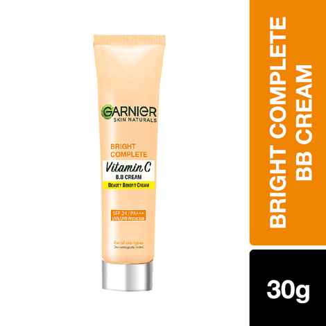 Buy Garnier Skin Naturals, B.B. Cream, Moisturising & Brightening, Bright Complete Vitamin C, 30 g - Purplle