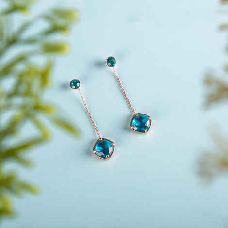 Buy Ishhaara CRYSTAL PENDULUM EARRINGS - Purplle