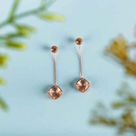 Buy Ishhaara CRYSTAL PENDULUM EARRINGS - Purplle