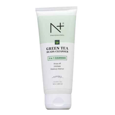 Buy N Plus Professional Green Tea Beads Cleanser, 3 in 1 Cleanser ( Rinse Off, Exfoliate, Makeup Cleanser) - Purplle