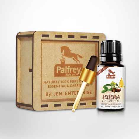 Buy Palfrey Jojoba Carrier Oil 15 ml, For Acne Prone Skin, Hair Conditioning, 100% Pure - Purplle