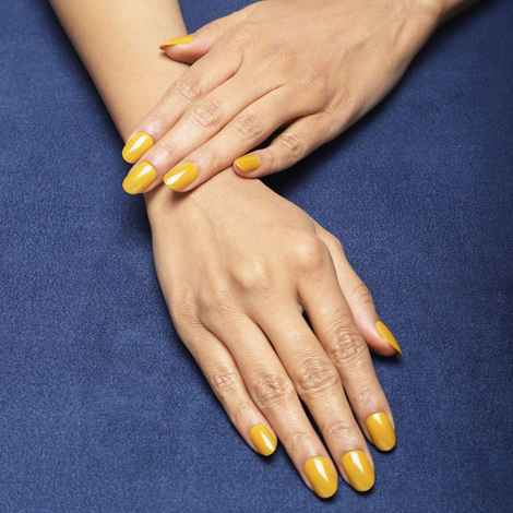 Buy Lick 24 Pcs Mustard Fake/False/Artificial Nails Extension Reusable Acrylic Nails - Purplle