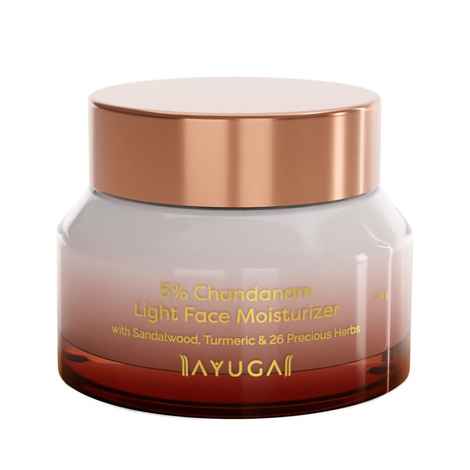 Buy Ayuga 5% Chandanam Light Face Moisturizer with Sandalwood & Turmeric 50g - Purplle