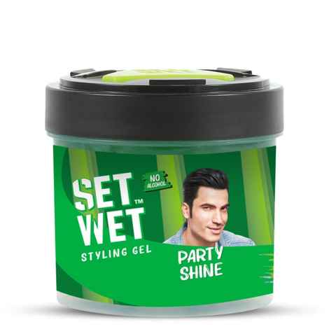 Buy Set Wet Hair Gel for Men, Party Shine Jar (250 ml) - Purplle