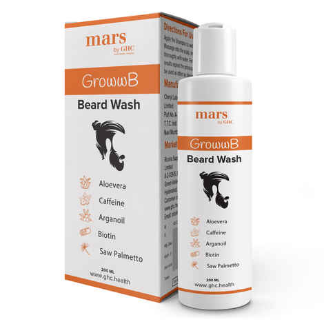 Buy mars by GHC Beard Wash Shampoo With Aloe Vera for Beard Nourishment and Growth - Purplle