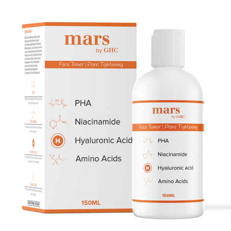 Buy mars by GHC Face Toner with Niacinamide & Hyaluronic Acid for Normal To Oily & Acne Prone Skin that Tightens & Unclogs Pores | Chemical Free - Purplle