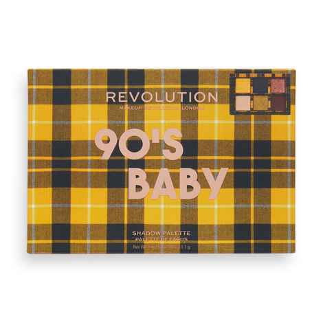 Buy Makeup Revolution Power Eyeshadow Palette 90's Baby 6.6 GM - Purplle