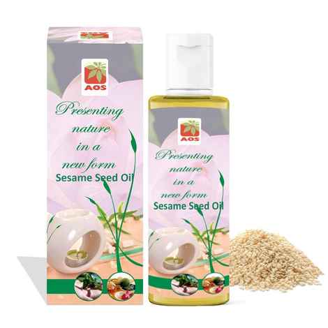 Buy AOS Products 100% Pure Sesame seed Oil - 100 ml - Purplle
