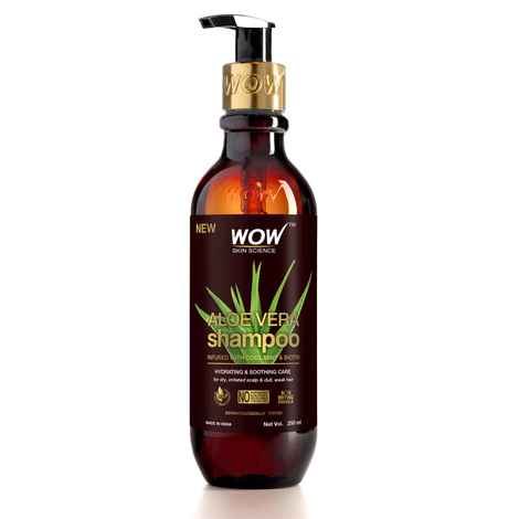 Buy WOW Skin science Aloe Vera Shampoo For Hydration and Soothing Scalp- For Dry, Weak, Dull Hair And Irritated scalp - 250ml - Purplle