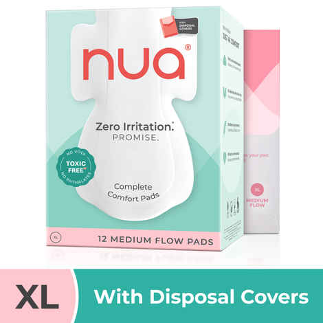 Nua Complete Comfort XL Pads (with Disposal Covers), 12 pcs