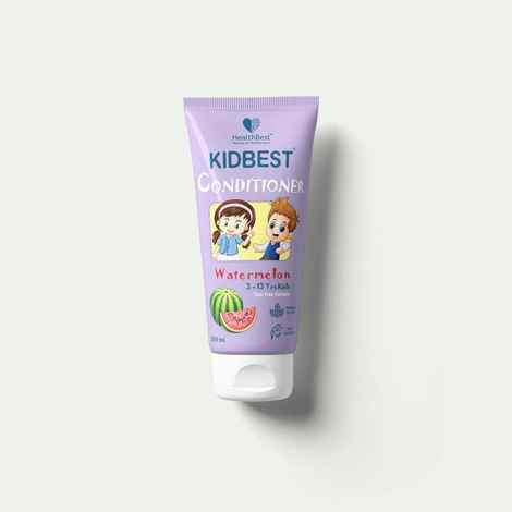 Buy HealthBest Kidbest Conditioner for Kids | Nourishing Hair | Hair Smoothing | Tear, Paraben, SLS free | Watermelon Flavor | 200 ml - Purplle