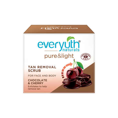 Buy Everyuth Naturals Chocolate and Cherry Tan Removal Scrub (50 g) - Purplle