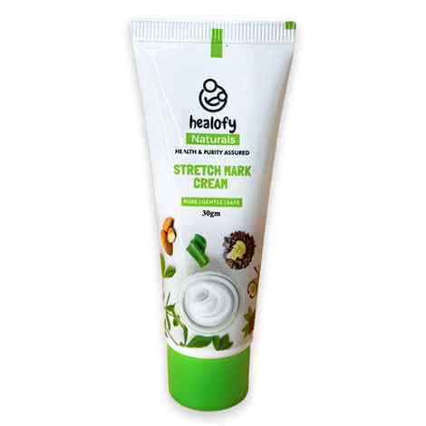 Healofy Naturals Anti-Stretch Marks Cream, 30gm | Moisturizes the Skin, Reduces Stretch Marks
