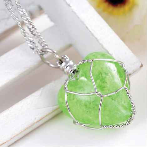 Buy Rack Jack Glow in The Dark Heart Pendant Necklace - Green Colour| Birthday Gifts for Girls & Women, Fancy Jewellery - Purplle