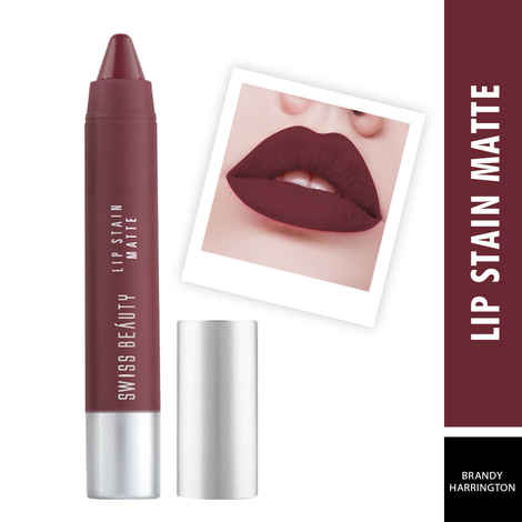 Swiss Beauty Lip Stain Matte Lipstick - 230 - Brandy Harrington (3.4 g)