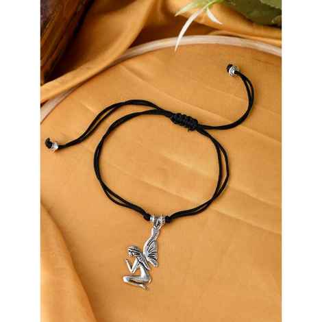 Buy Silvermerc Designs Angel Protection Evil Eye Anklet - Purplle