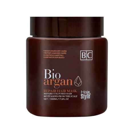 Buy Berina Bio Argan Oil Hair Repair Mask - 500 ml (Dark Brown) - Purplle