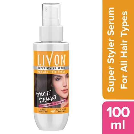 Buy Livon Super Styler Hair Serum for Women & Men for Hair Straightening, 5x less breakage, 100 ml - Purplle