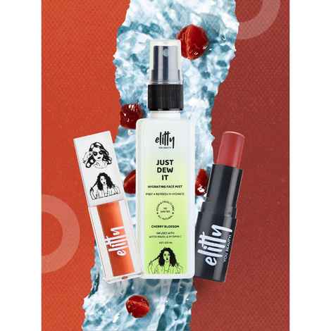 Buy Elitty No Filter Needed - No Nudes Combo (Spray - Cherry Blossom, Lip gloss - Pretty Woke, Tint -Yummy) Infused with Witch Hazel & Vit C, Vegan & Cruelty Free - Purplle