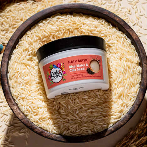 Buy Buds & Berries Rice Water & Chia Seed Nourishing and Conditioning Hair Mask for Hair Growth & Hairfall Control | NO Sulphate, NO Paraben - 200 ml - Purplle