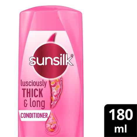 Buy Sunsilk Luscious Thick & Long, with 5% Kera-Protein Complex, Hair Conditioner, 180 ml for Thick Hair - Purplle